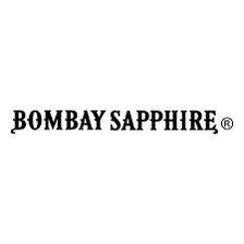 Bombay Sapphire logo displayed on a white background.