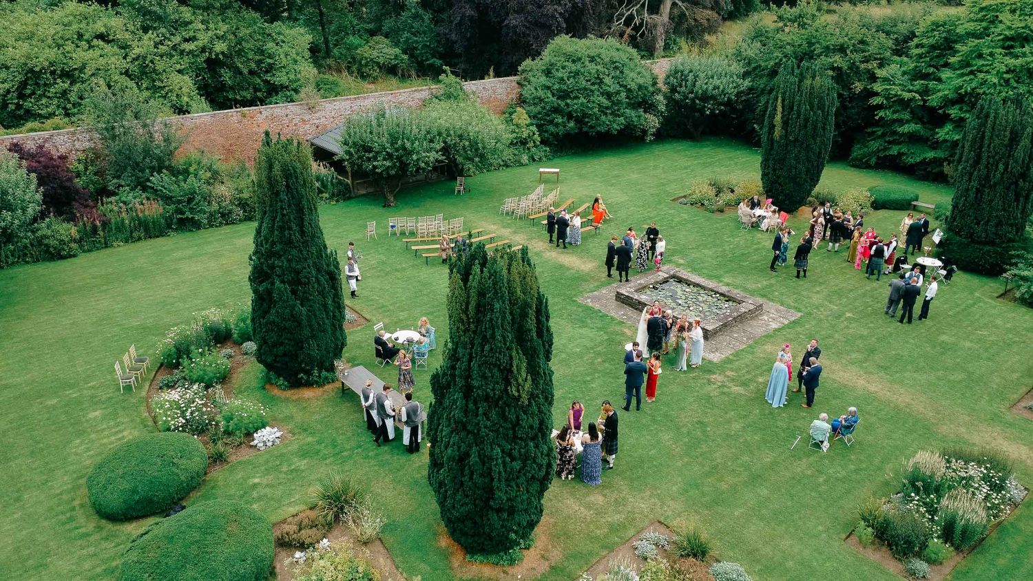 Outdoor wedding ceremony in Scotland photographed in a documentary style