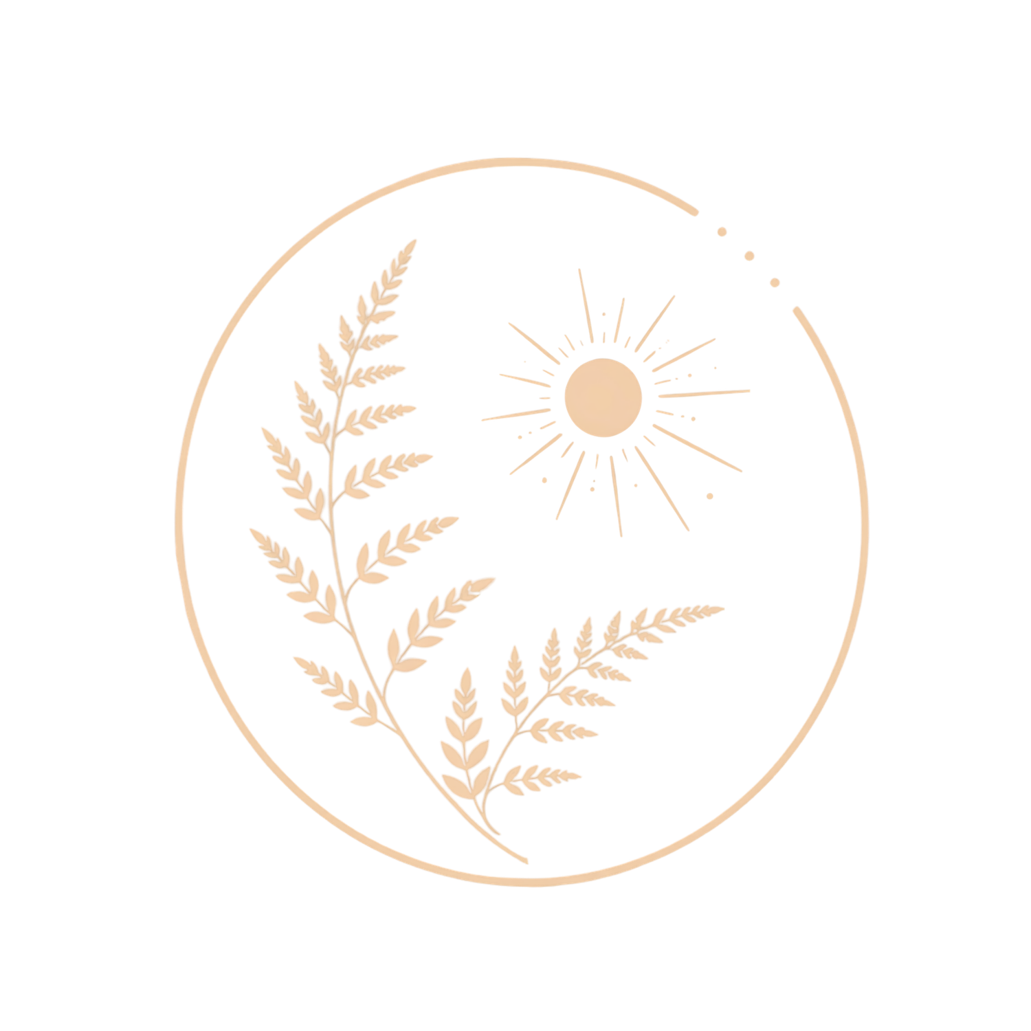 Understory Photography logo with ferns, a sun, and circular elements.