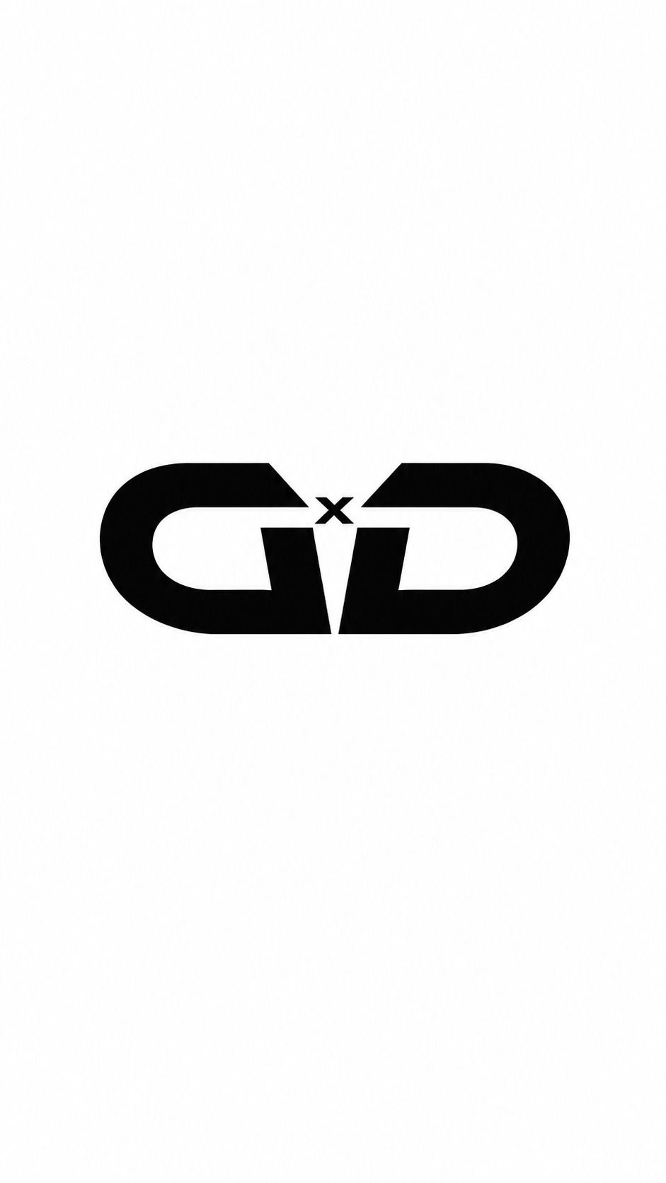 Black GxD interlocking monogram logo design on white background.