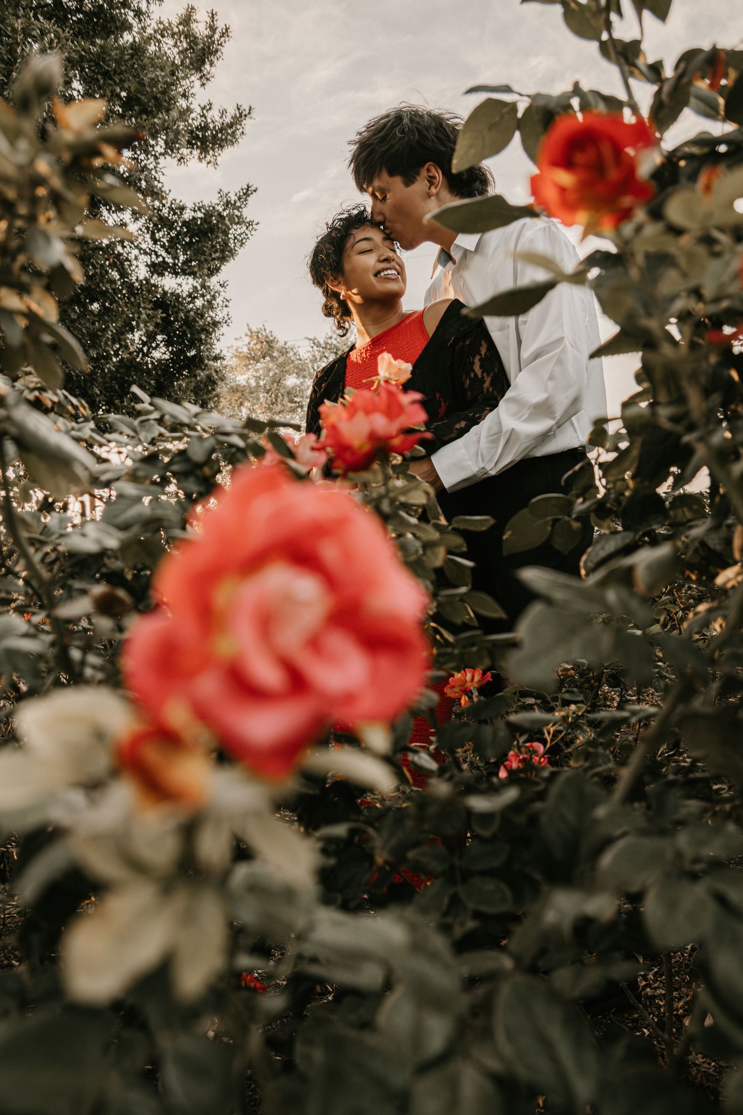 Peoria Arizona couple photographed during golden hour with a candid, romantic and editorial-inspired photography style.