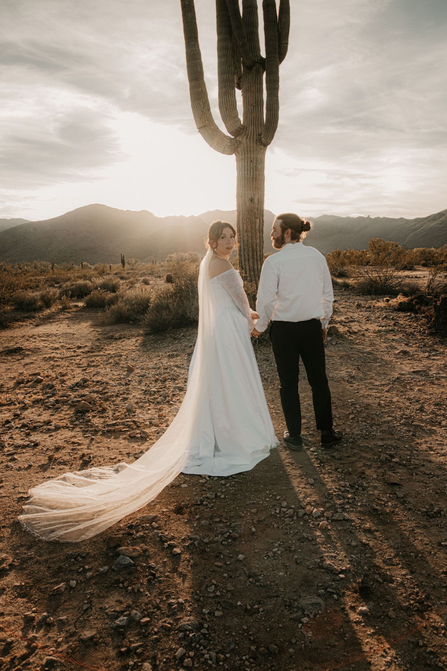 Phoenix Arizona bride photographed in an elegant and timeless editorial bridal portrait by BOSC Photography.