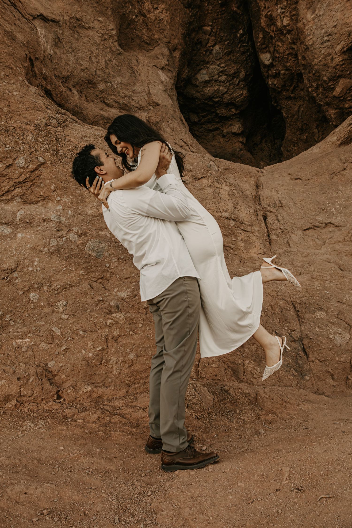 Phoenix Arizona desert couples photography capturing romantic connection against the Southwest landscape.
