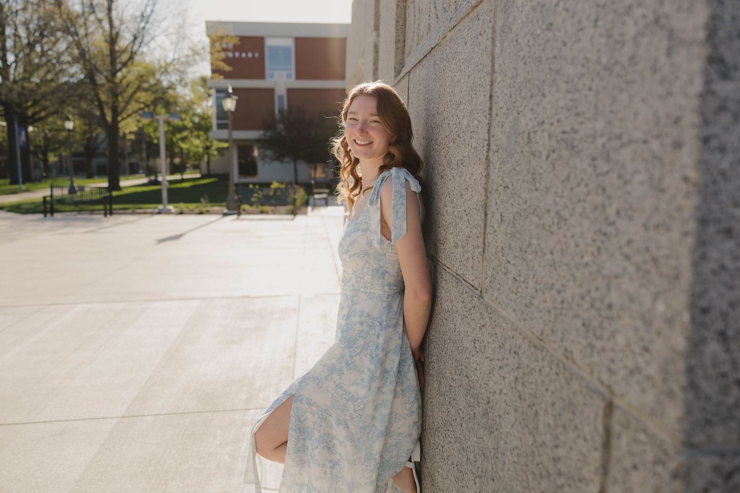 Close-up senior portrait with natural light