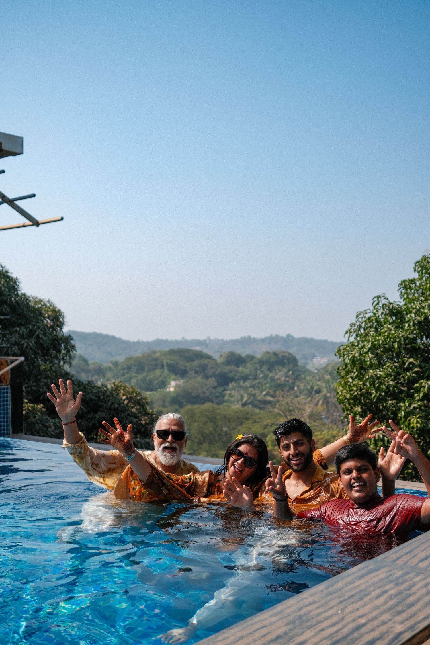 Intimate scene from a family gathering, emphasizing emotion and storytelling.