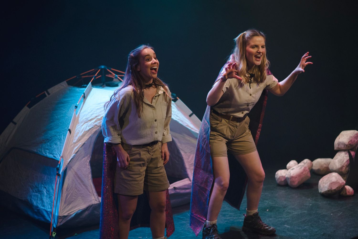 Theatrical production still for children's puppet theatre, Fireflies Entertainment, The Nest, Chichester Festival Theatre Hampshire