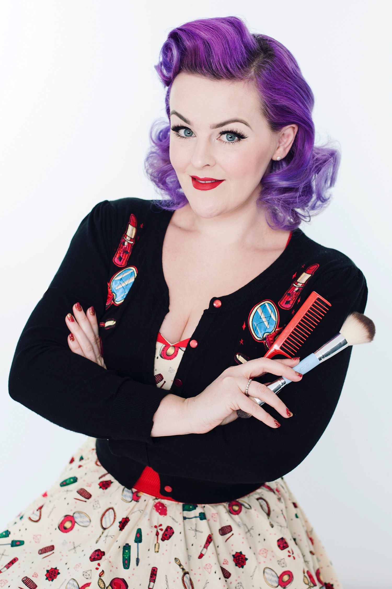 Brand photography for Dolly's Hair and Beauty, makeup artist Amy Manwaring-Taylor