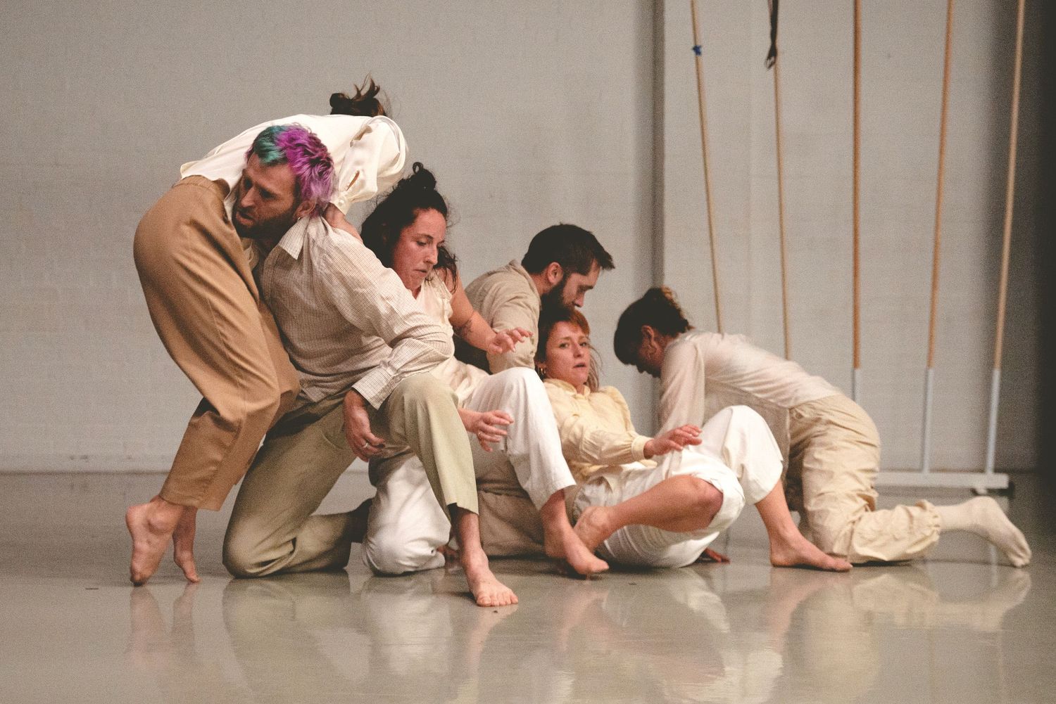 Dance photo for a production of Fault Lines, by Lila Dance