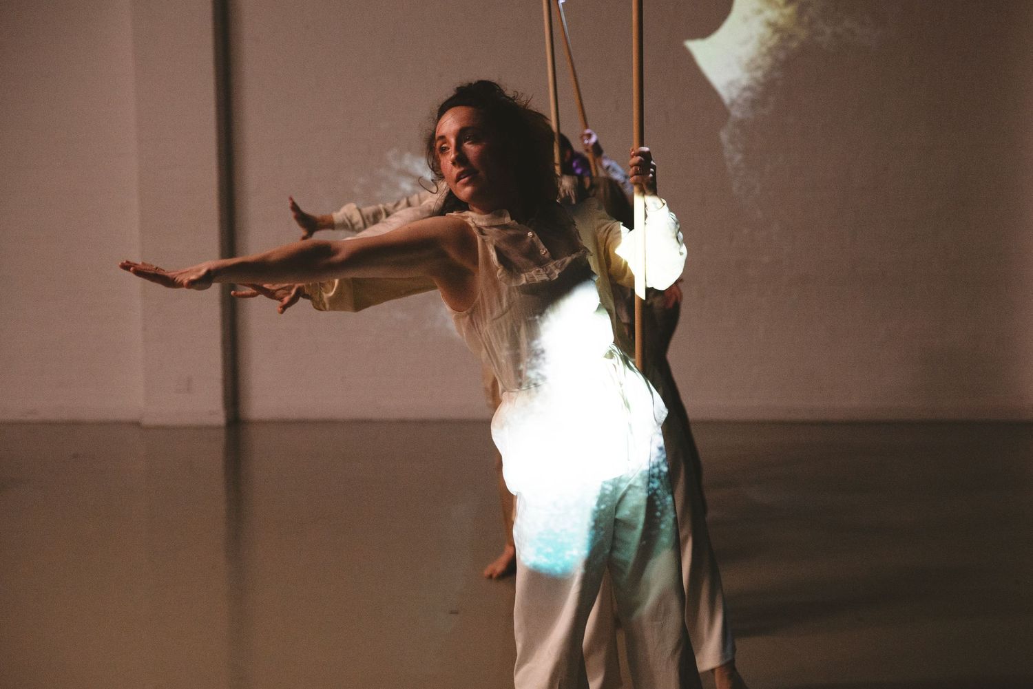 Dance photo for a production of Fault Lines, by Lila Dance