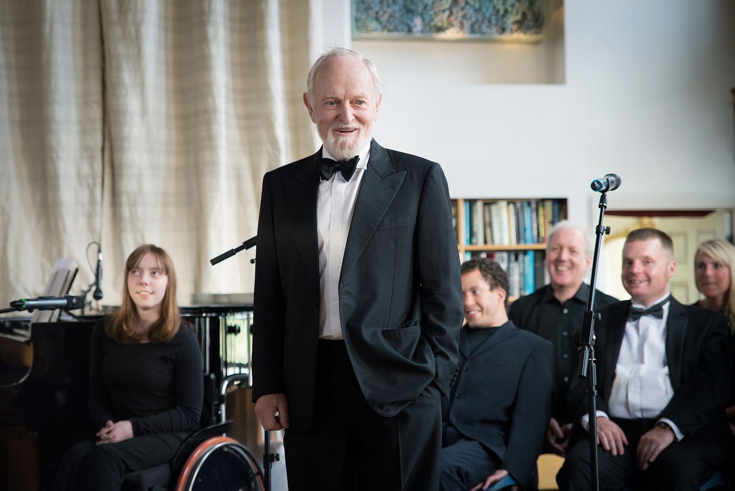 Richard Stilgoe photographed for a charity ball for Orpheus charity