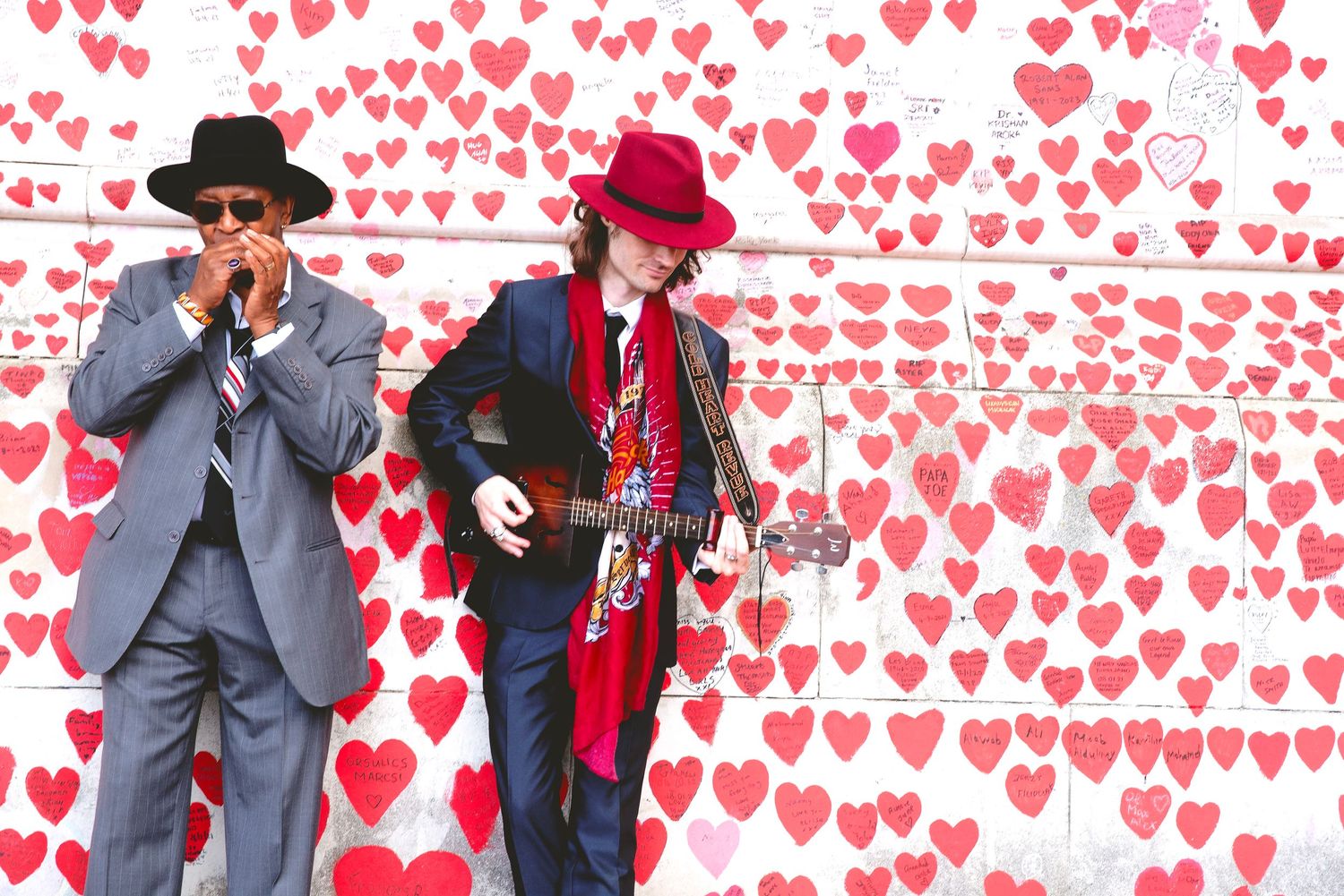 Portsmouth Musician David Robinson of The Cold Heart Revue with Johnny Mars