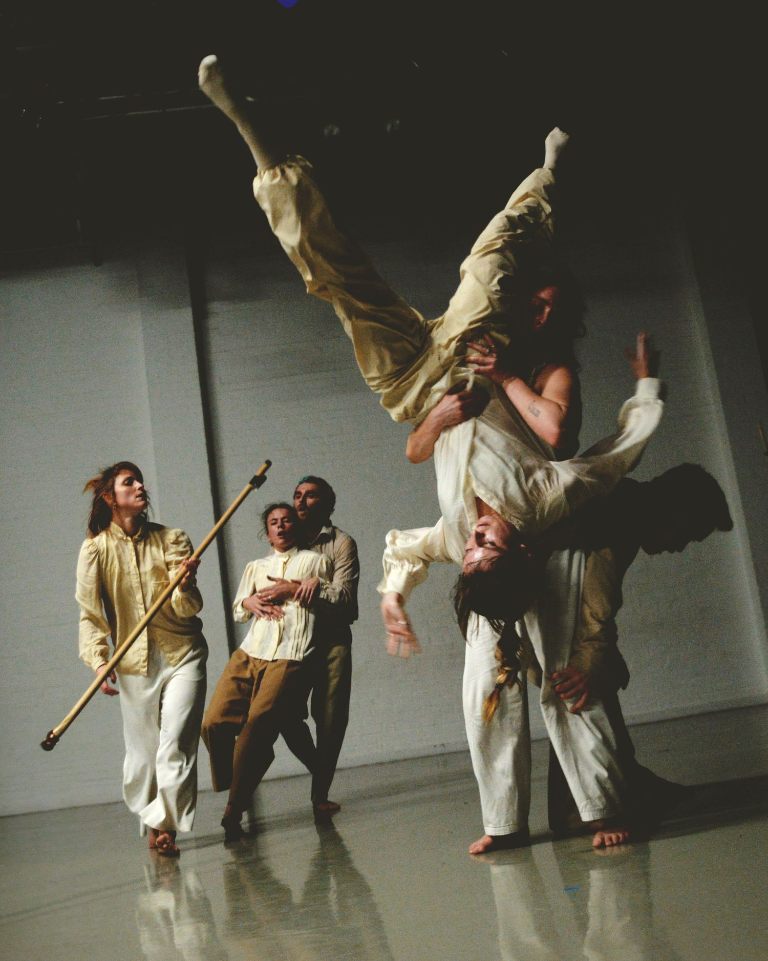 Dance photo for a production of Fault Lines, by Lila Dance