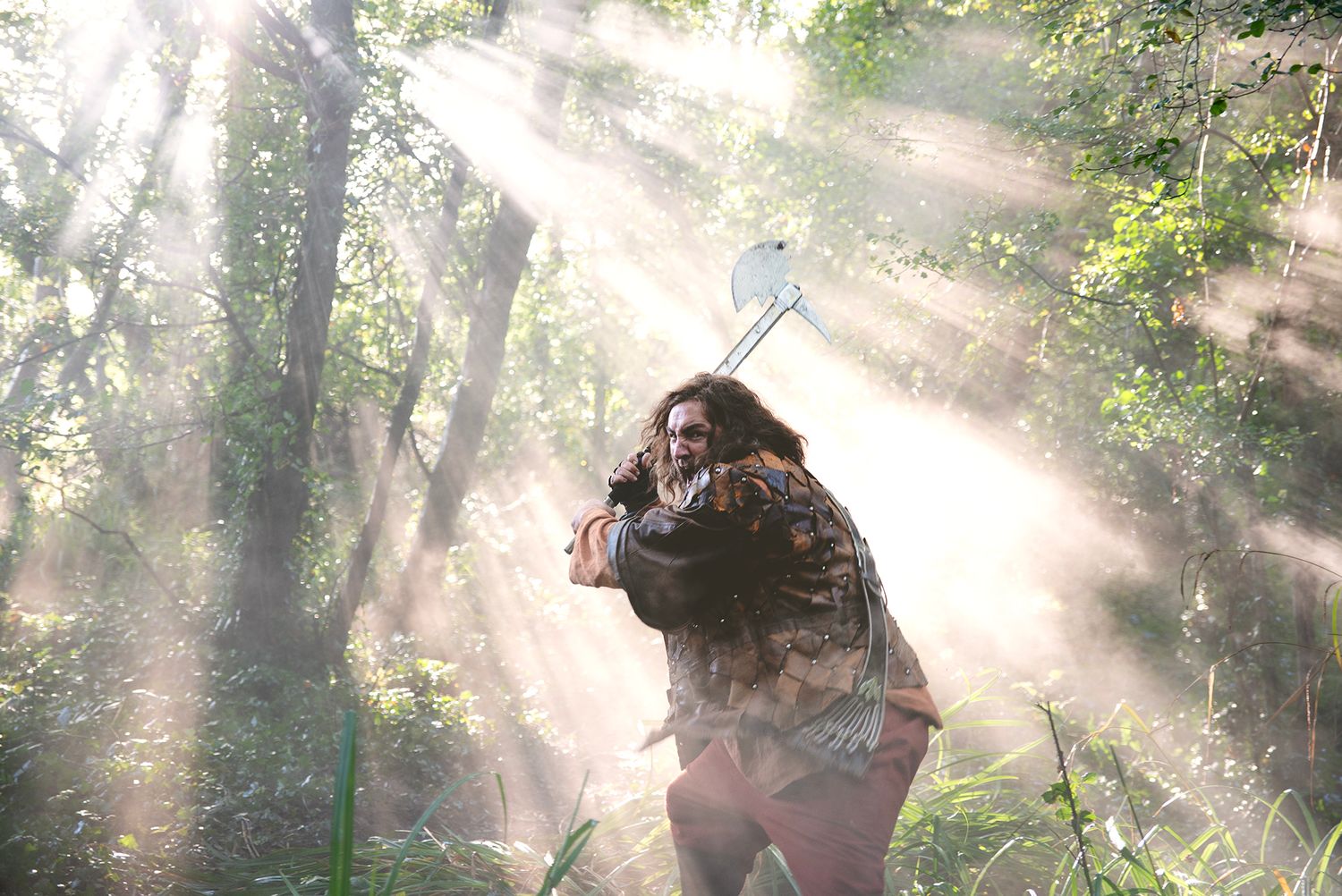 Unit still from feature film The Four Warriors starring Christopher Dane, Glenn Speers, Alex Childs, Hadrian Howard, Fergal Coghlan