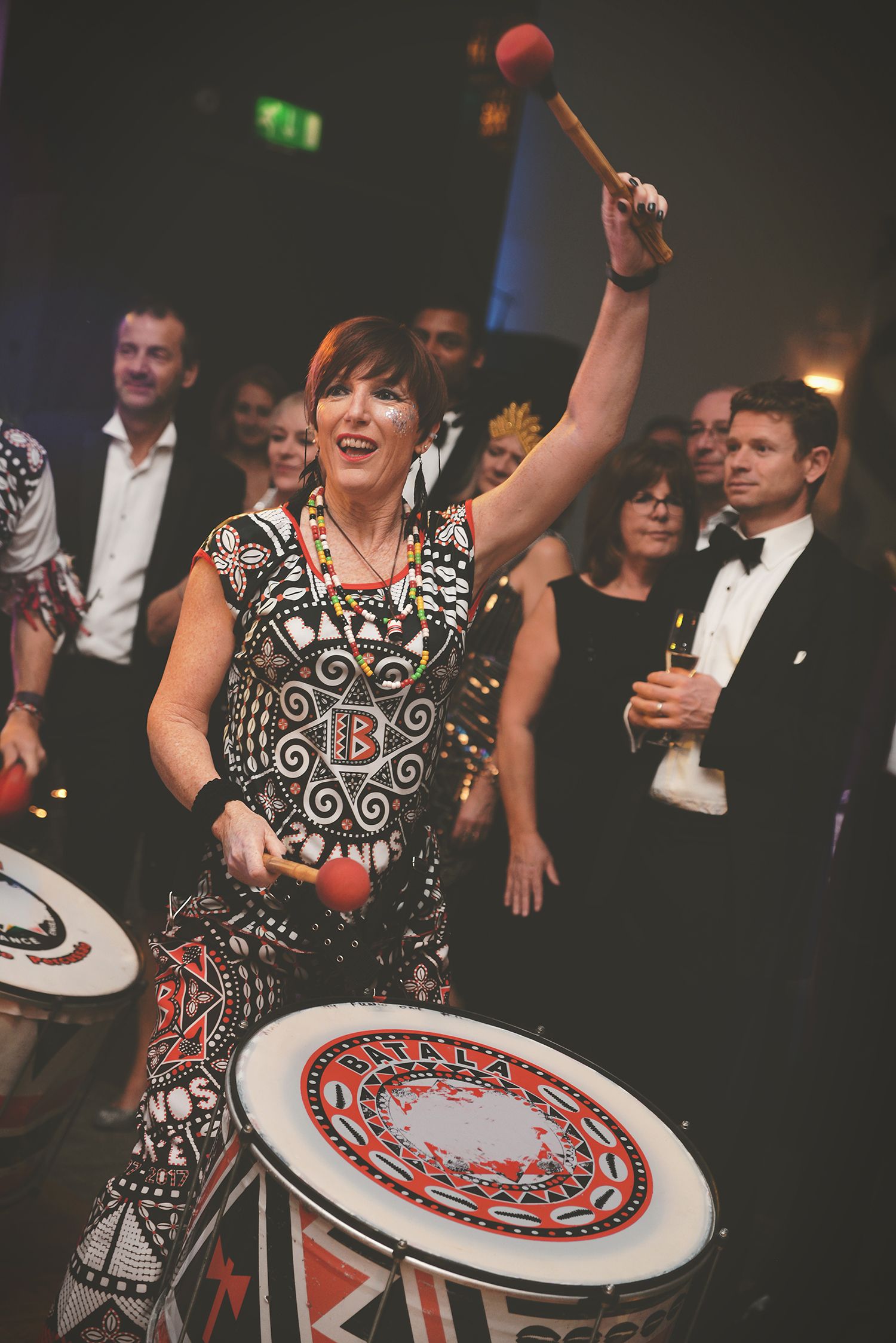 Event photography for a charity ball, organised by cancer charity PLANETS, featuring live musicians