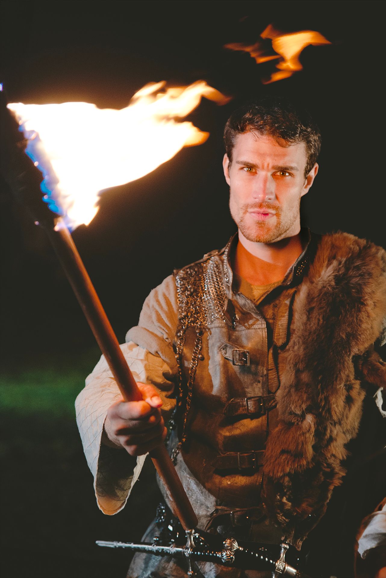 Unit still from feature film The Four Warriors starring Christopher Dane, Glenn Speers, Alex Childs, Hadrian Howard, Fergal Coghlan