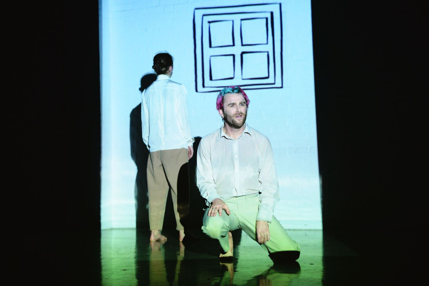 Dance photo for a production of Fault Lines, by Lila Dance
