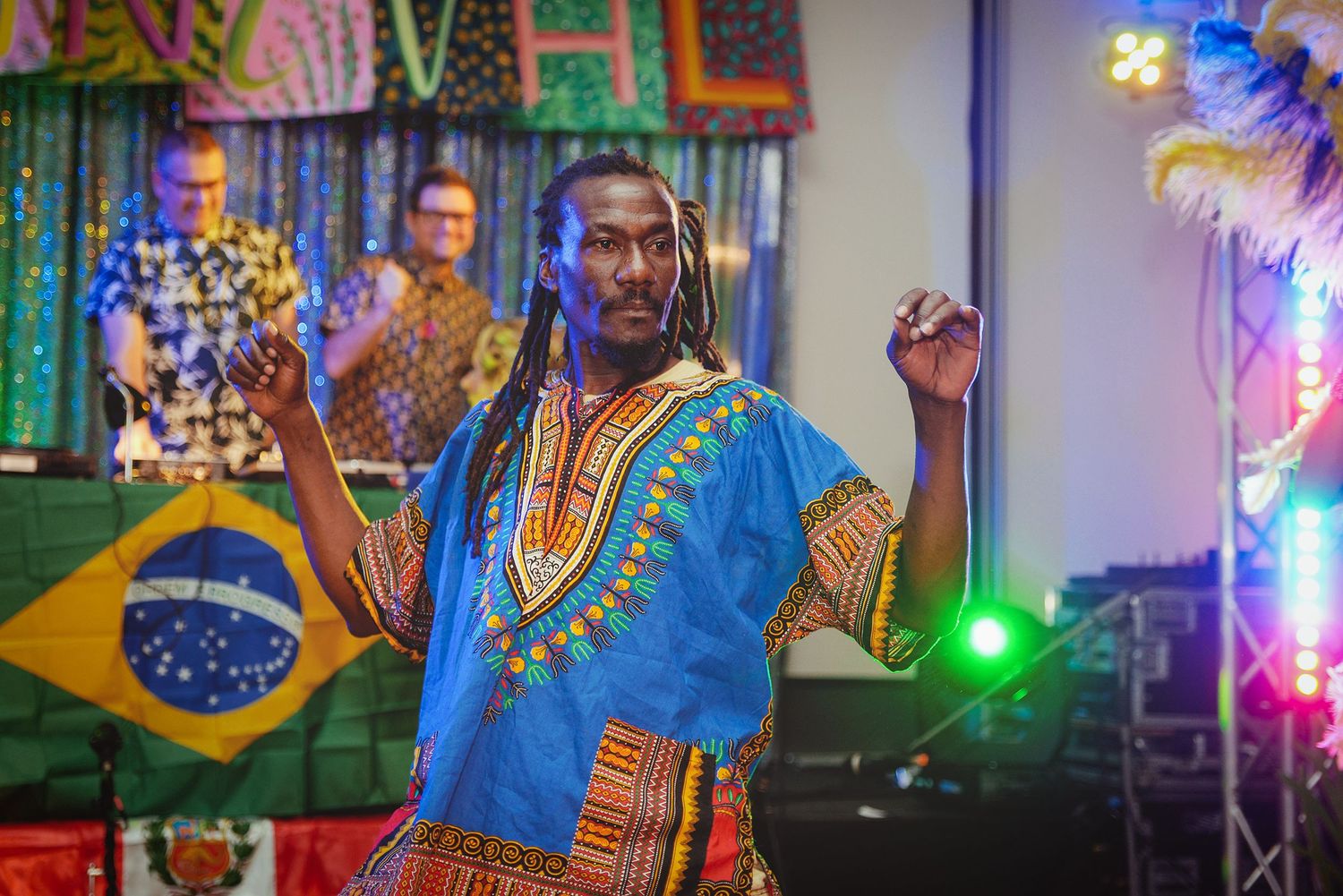 Event photography for a charity ball, organised by cancer charity PLANETS, featuring live musicians