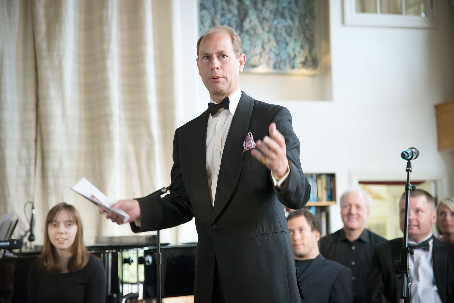 HRH Prince Edward photographed for a charity concert for Orpheus charity