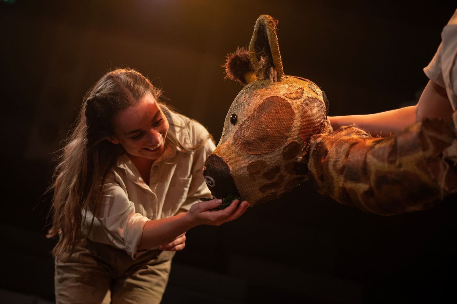 Theatrical production still for children's puppet theatre, Fireflies Entertainment, The Nest, Chichester Festival Theatre Hampshire