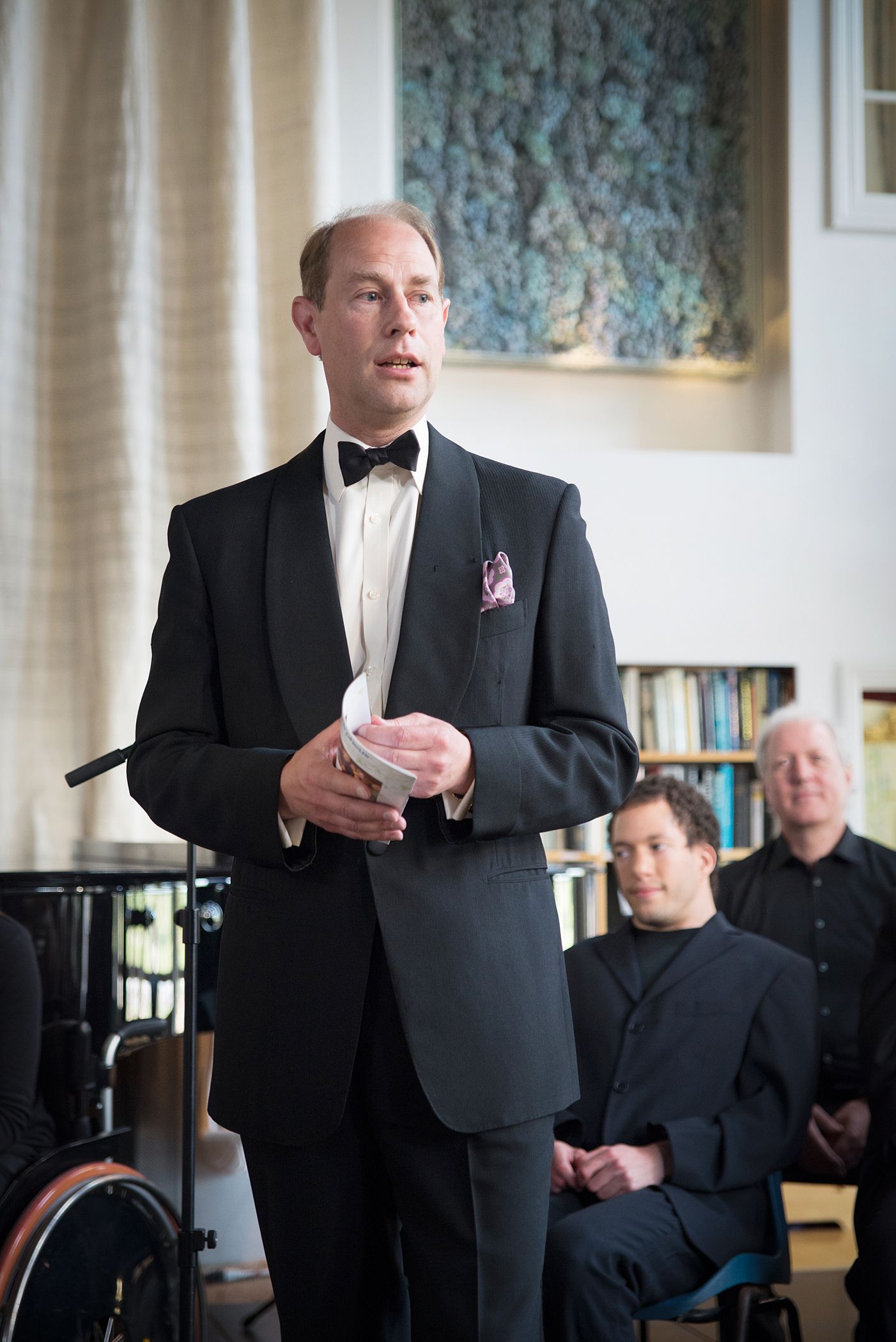 HRH Prince Edward photographed for a charity concert for Orpheus charity