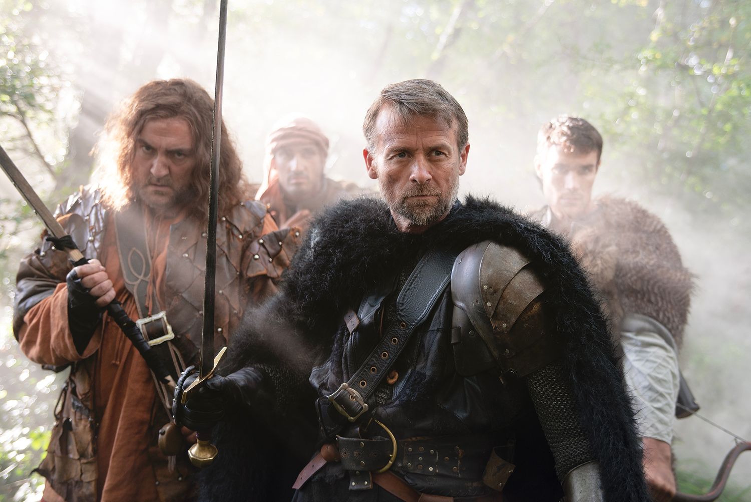 Unit still from feature film The Four Warriors starring Christopher Dane, Glenn Speers, Alex Childs, Hadrian Howard, Fergal Coghlan