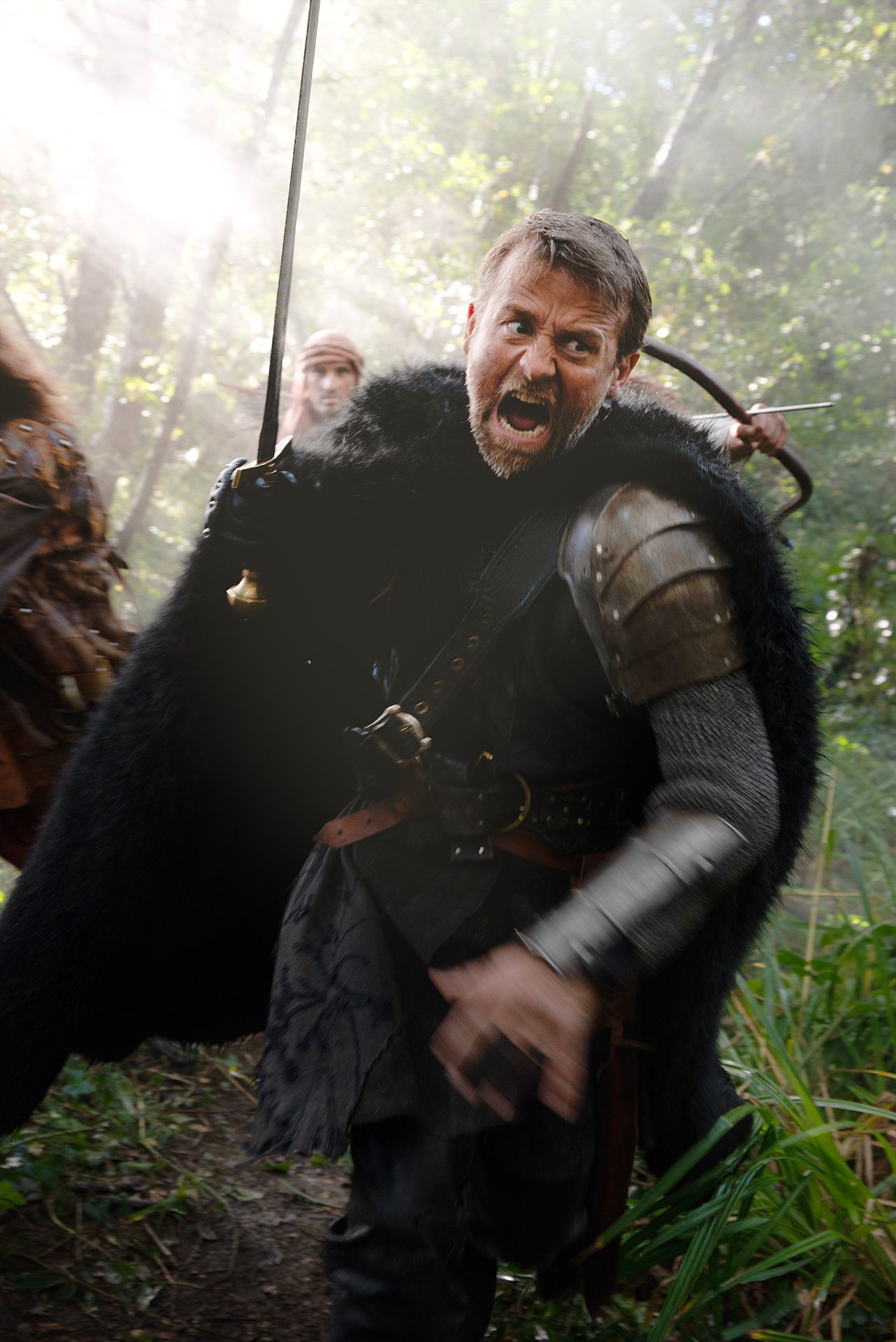 Unit still from feature film The Four Warriors starring Christopher Dane, Glenn Speers, Alex Childs, Hadrian Howard, Fergal Coghlan