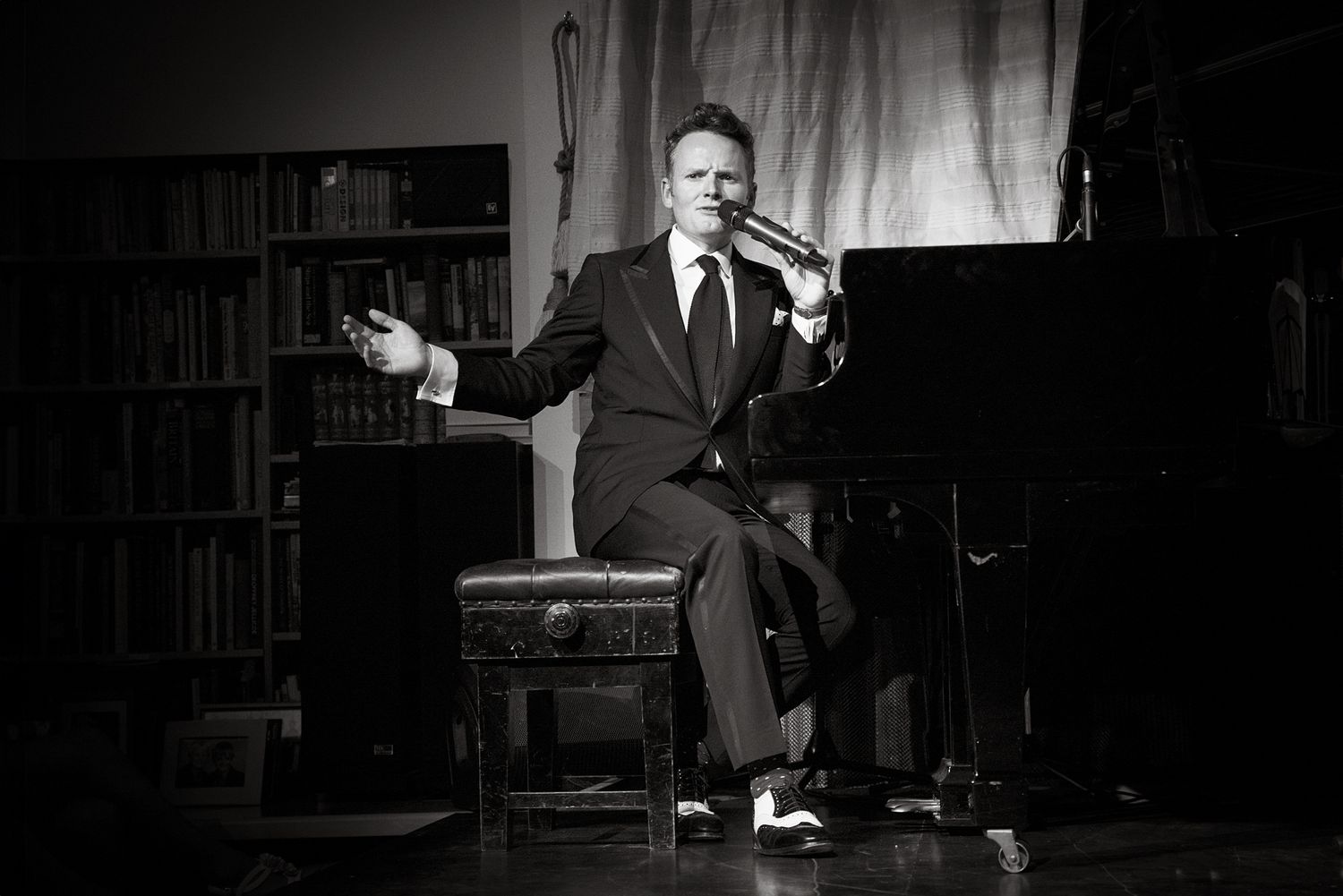 Musician Joe Stilgoe at a charity concert and gala for Orpheus