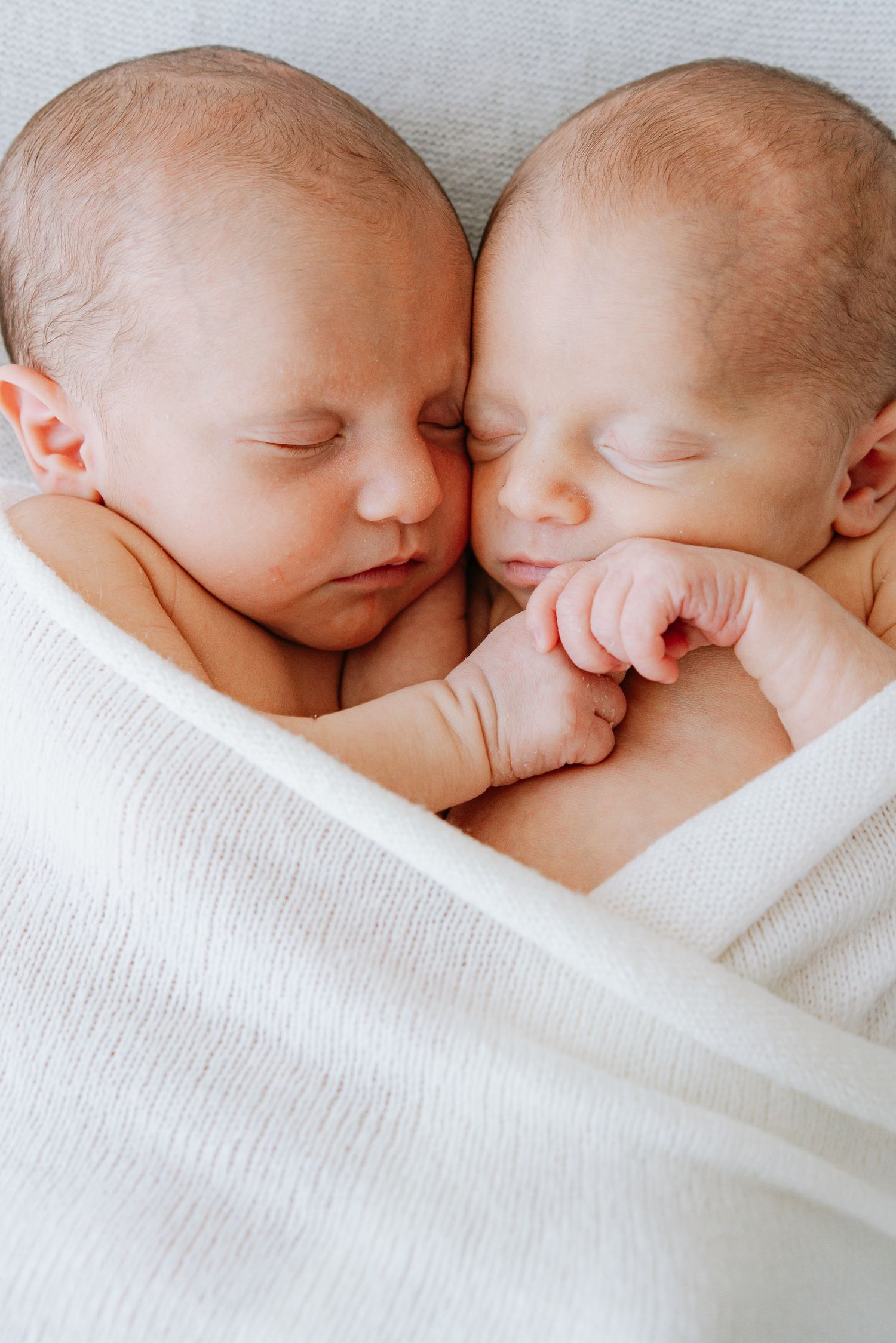 beautiful timeless newborn twins 12days old in Exeter, Devon.