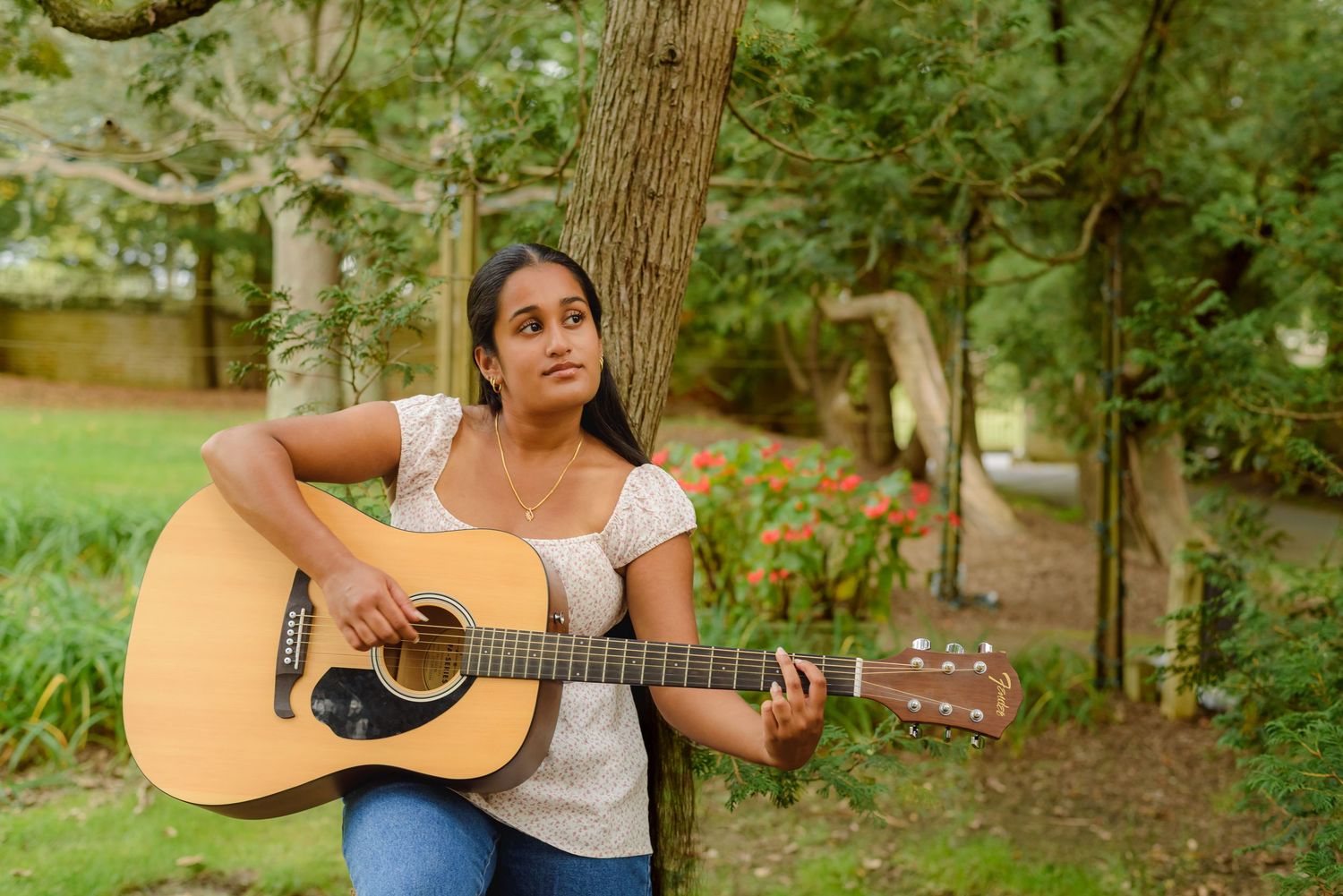 High school senior portrait photoshoot at the Historic Smithville Park, Eastampton, NJ.