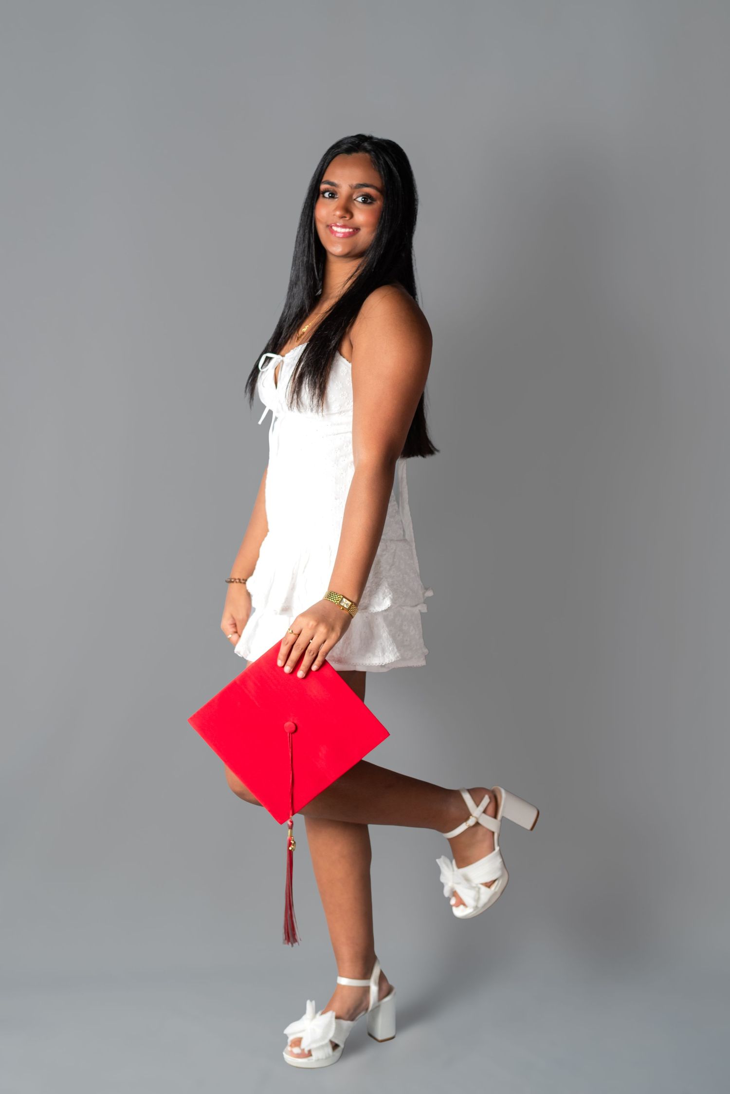 High school senior yearbook portraits. Cap and gown, senior headshots, lifestyle portraits. In-home studio photoshoot in Mount Laurel, NJ.