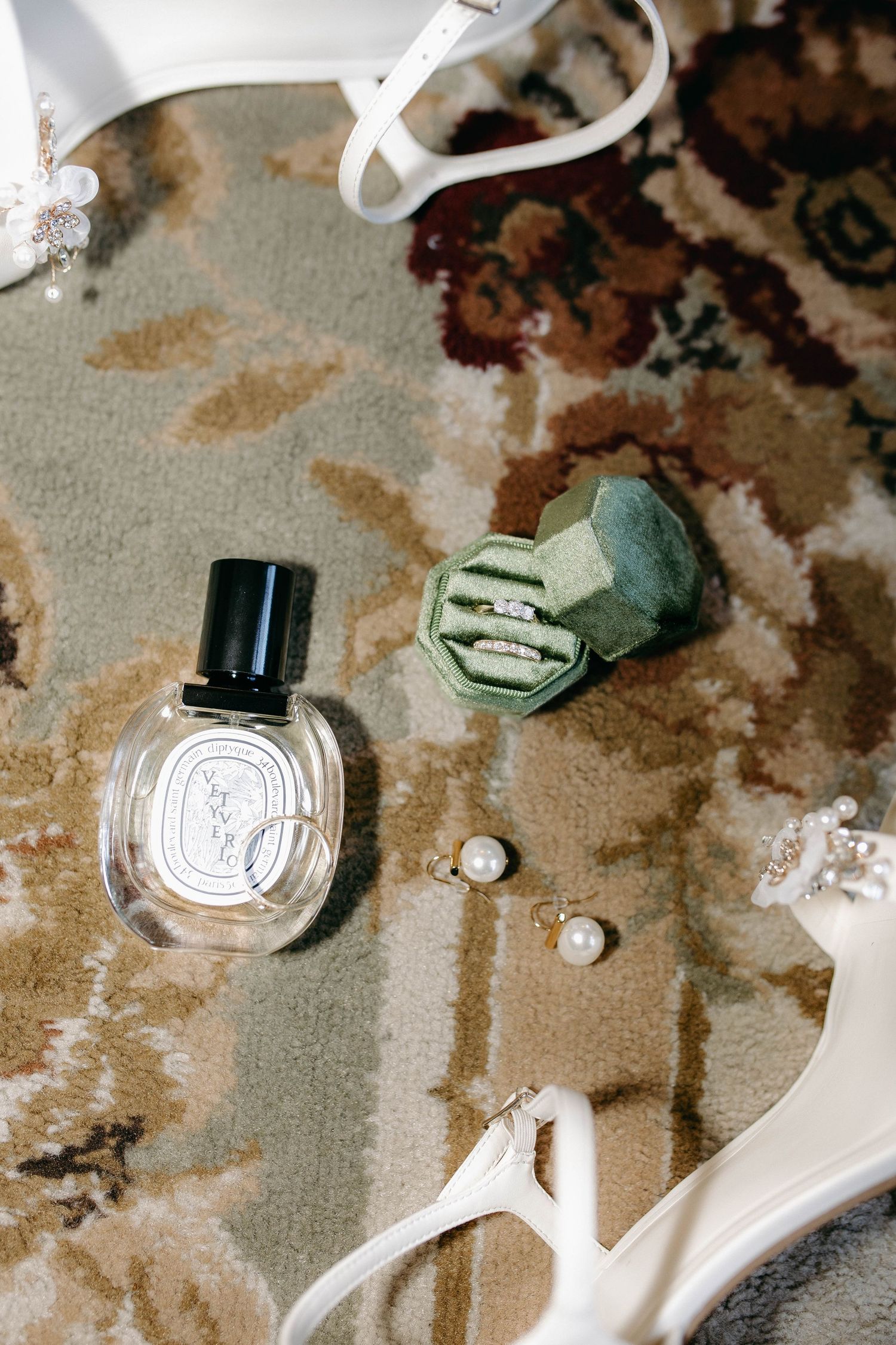 An image of wedding details being taken by a luxury Nashville, TN photographer