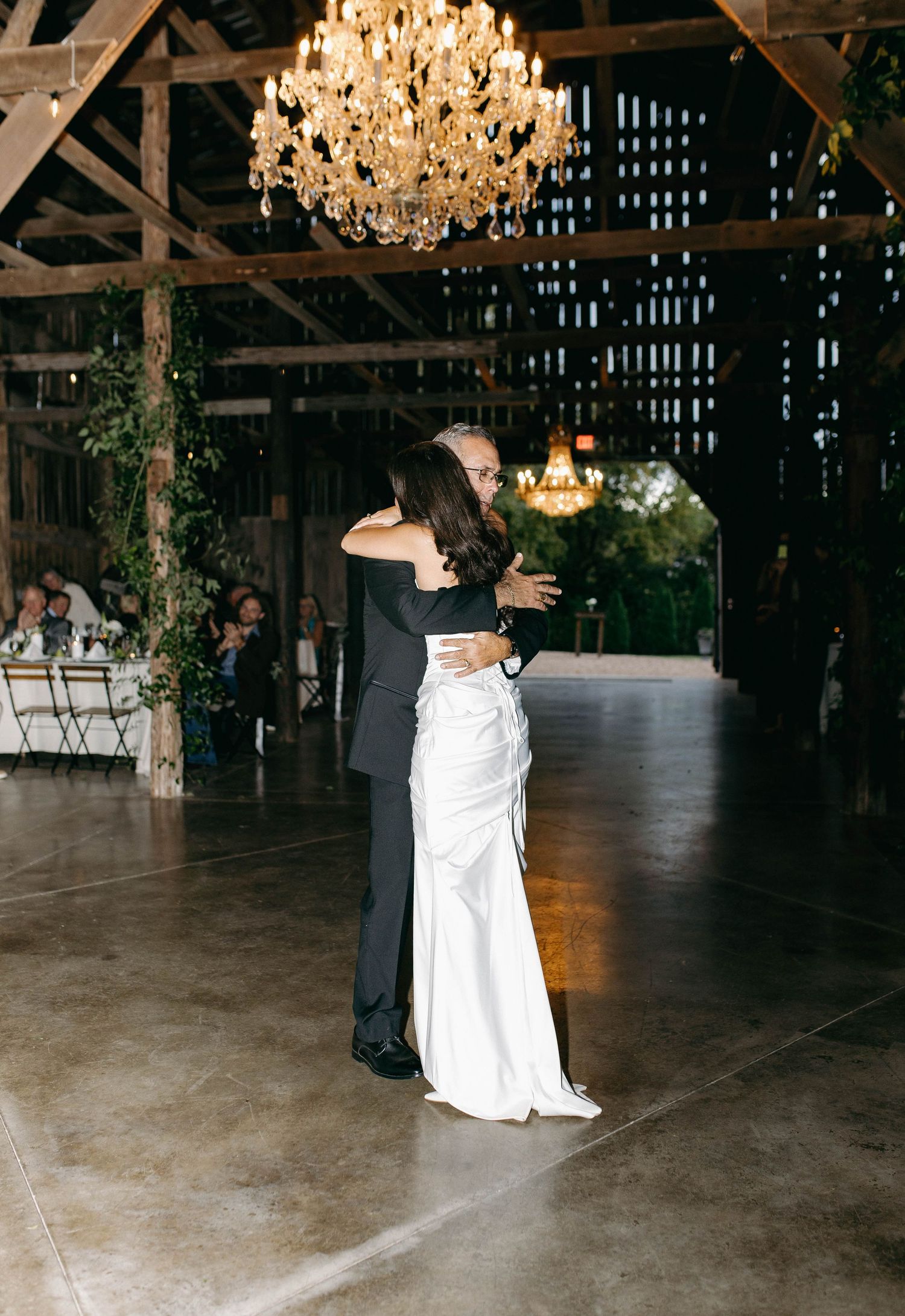 A dad dancing with his daughter, the bride, in Nashville, TN