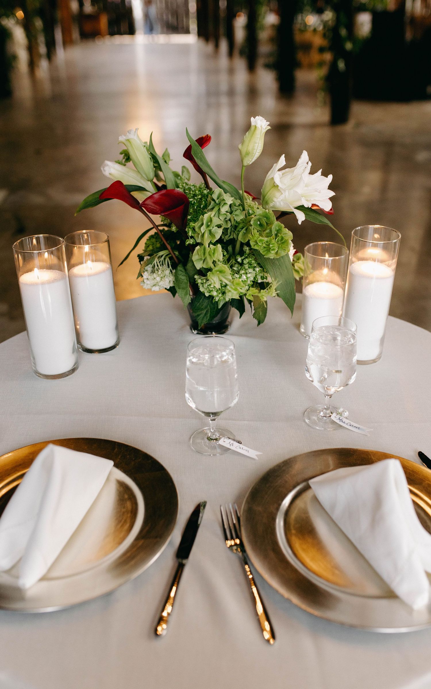A detail photo of a wedding reception in Nashville, TN