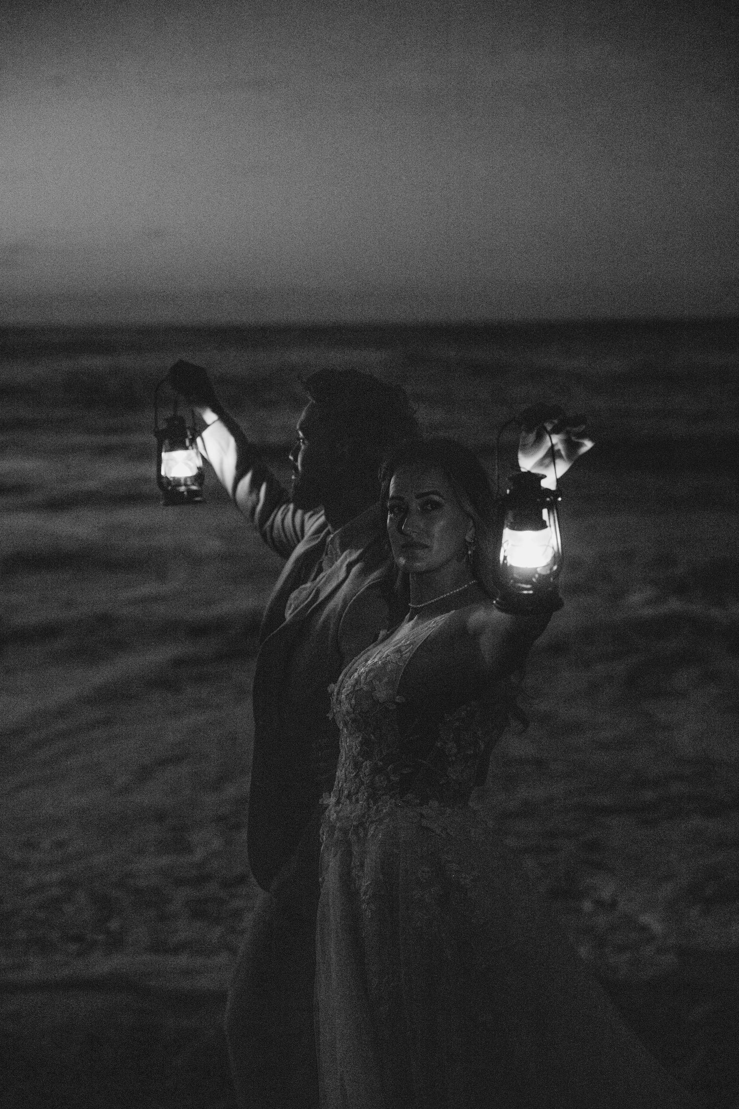 Atmospheric nighttime photography with lanterns creating dramatic lighting.
