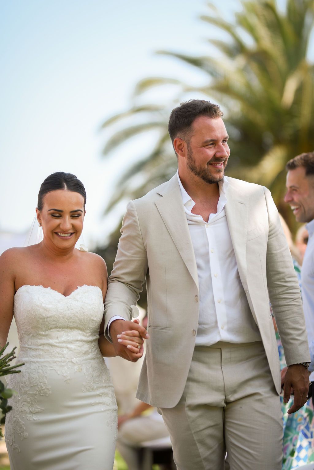Ibiza bride and groom at Can Gall