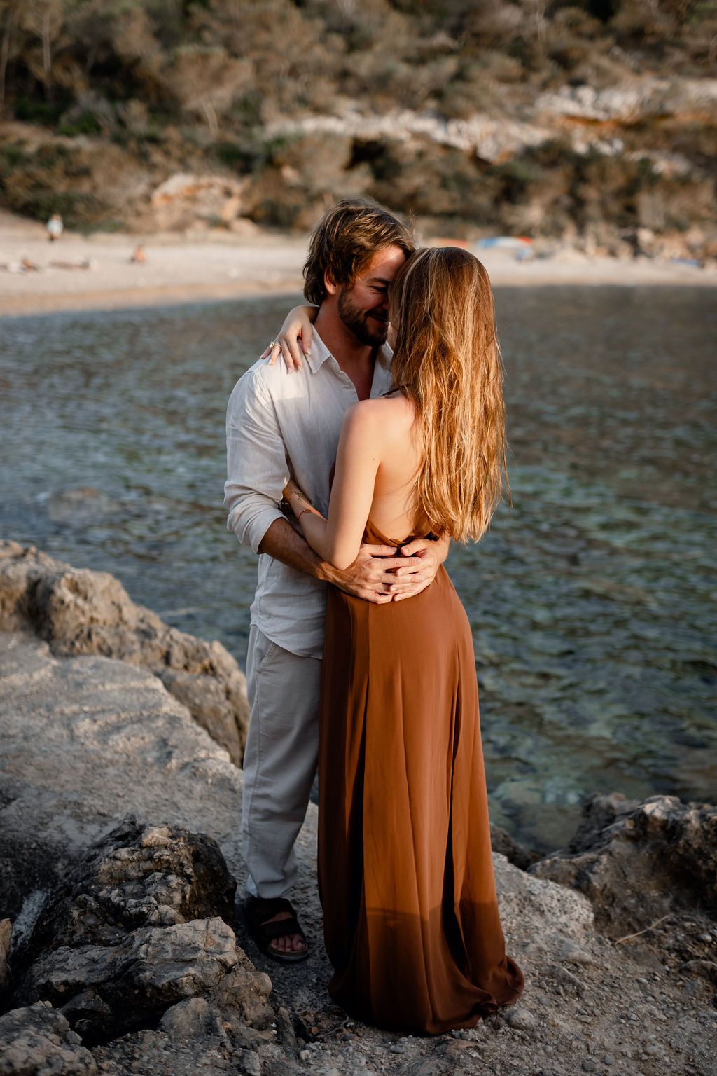 A proposal on the beach in Ibiza