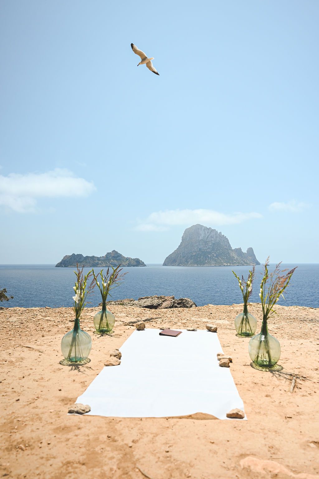 Editorial elopement details at Es Vedra in Ibiza.
