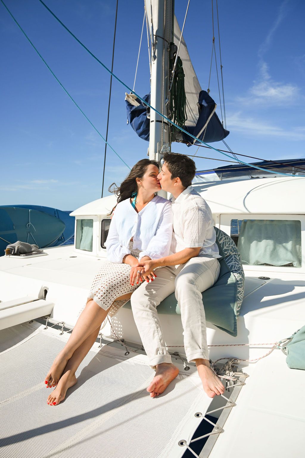 Luxury proposal on a catamaran in Ibiza.