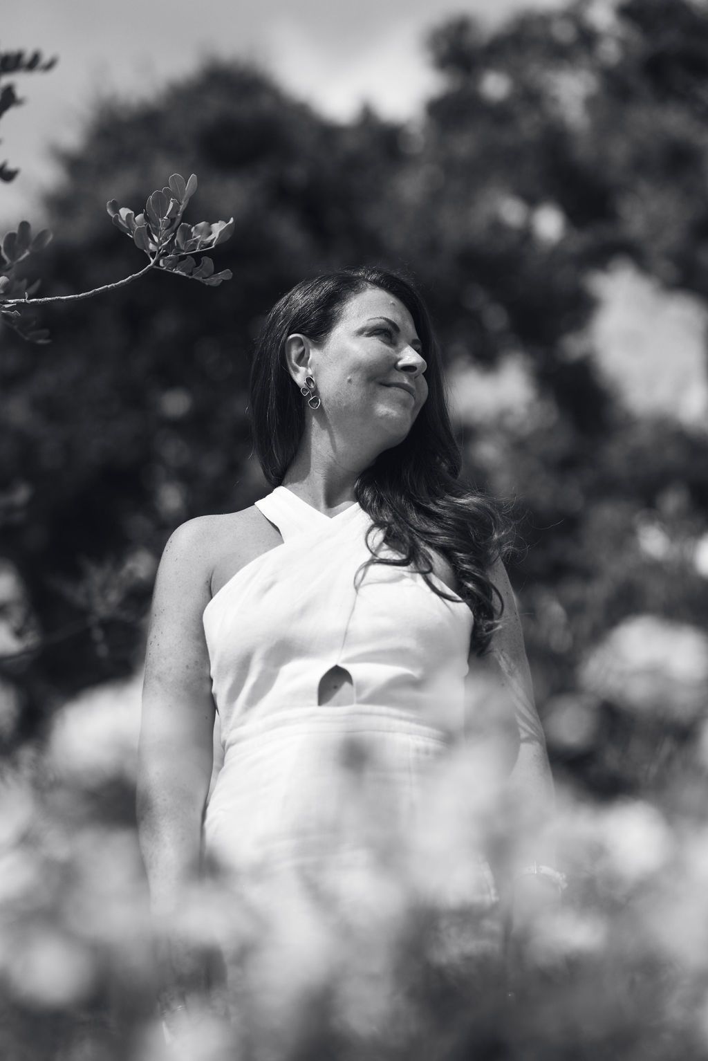 Bride portrait at their private villa wedding in Ibiza.