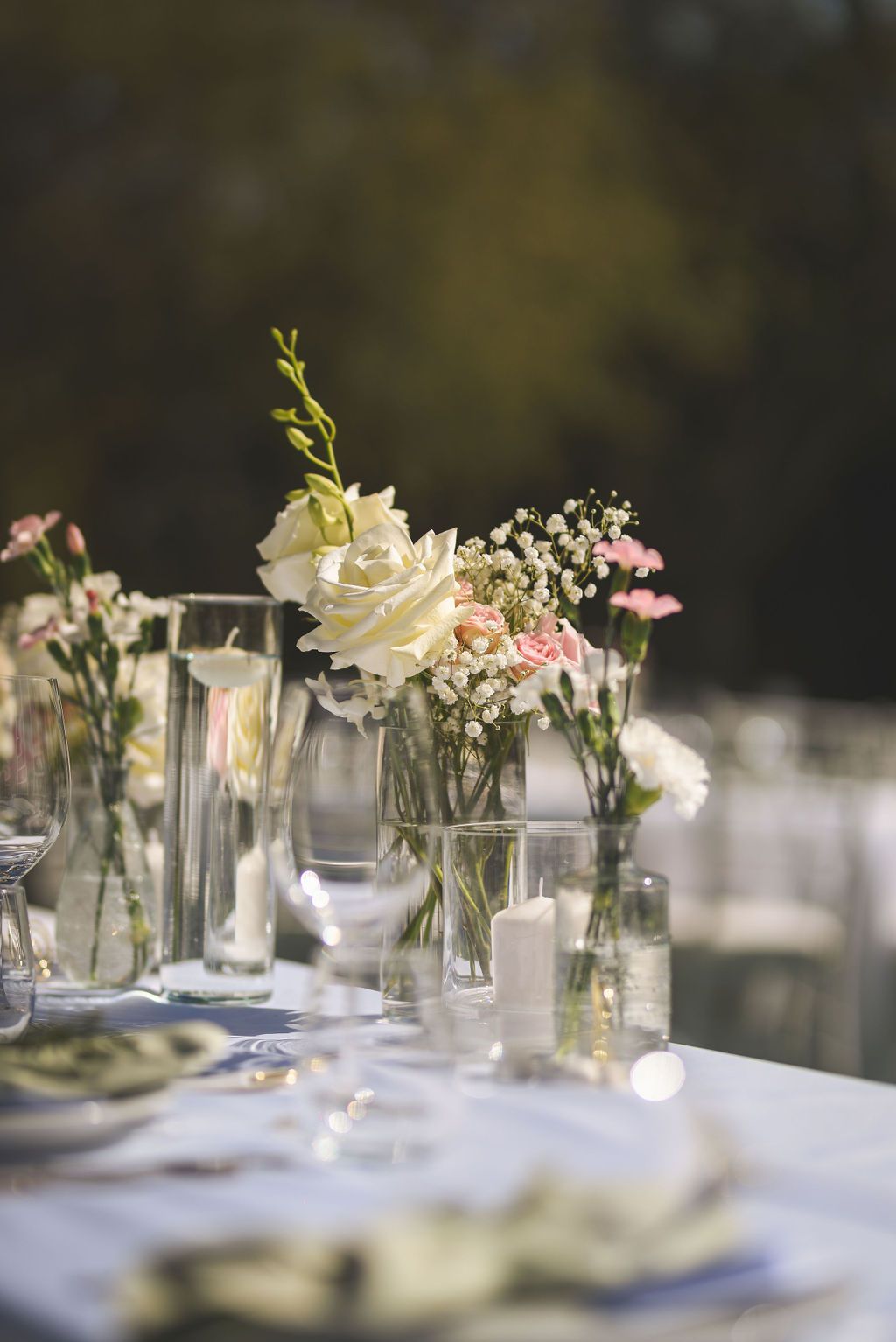 Wedding flower detail photography at Can Gall Ibiza.