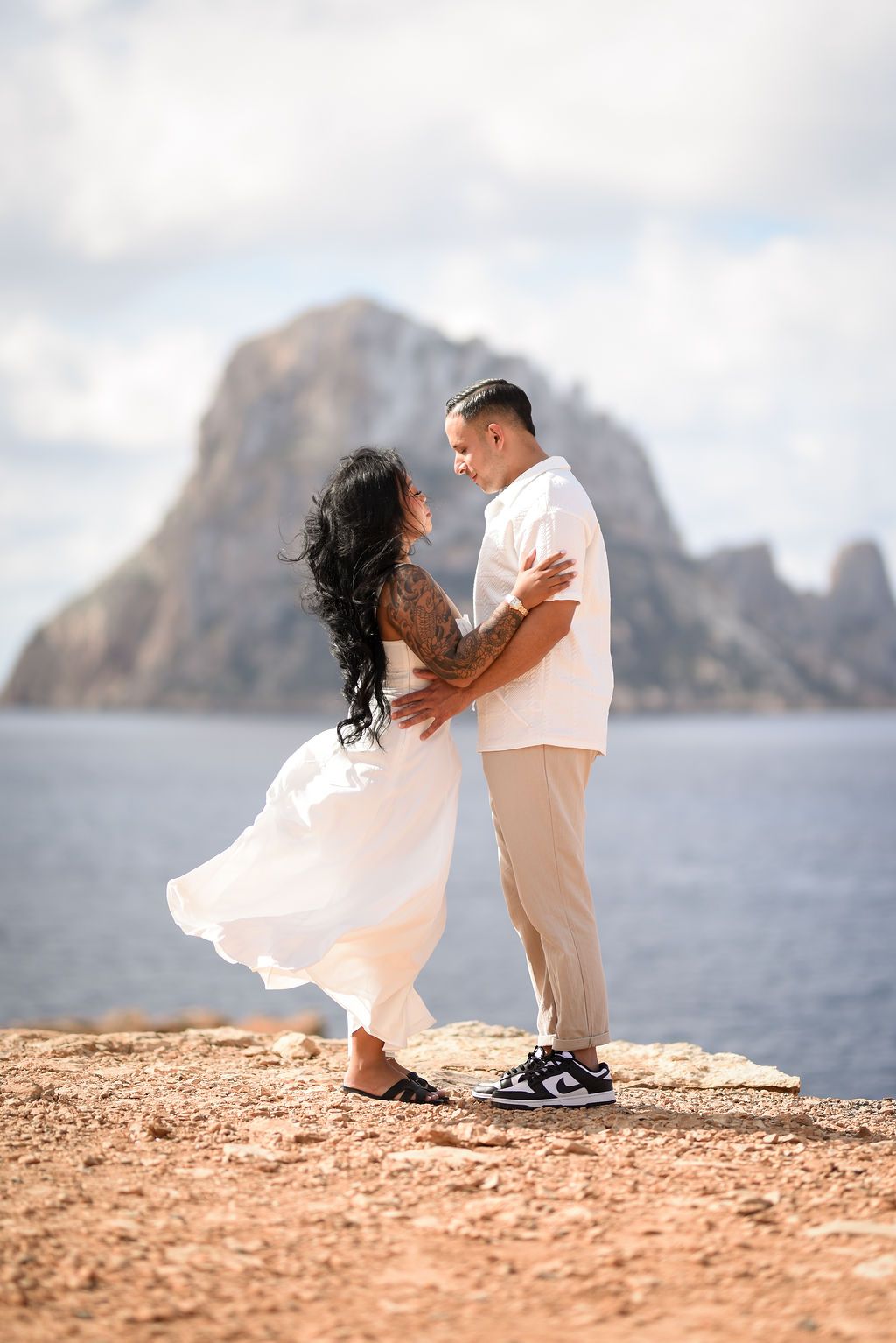 Ibiza engagement couple photographer, Es Vedra
