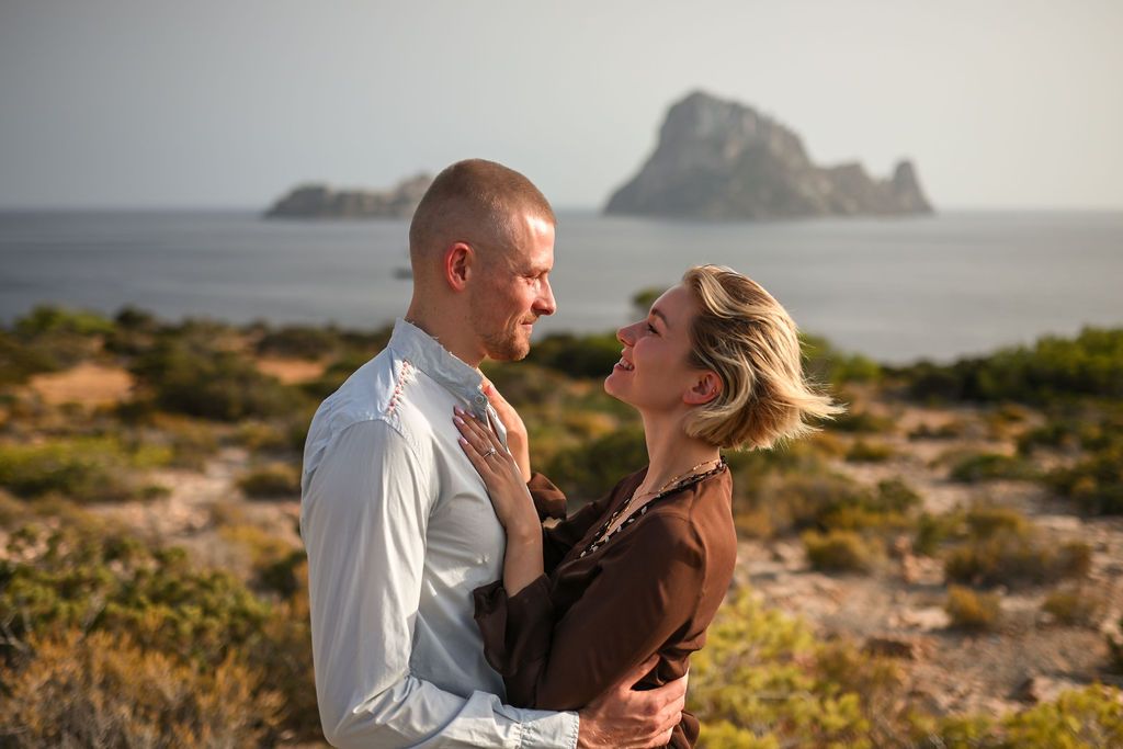 Ibiza engagement photographer, Es Vedra