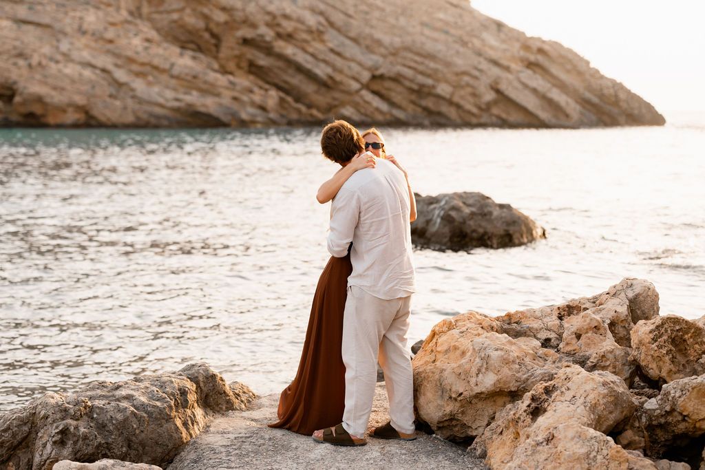 Surprise proposal in Ibiza