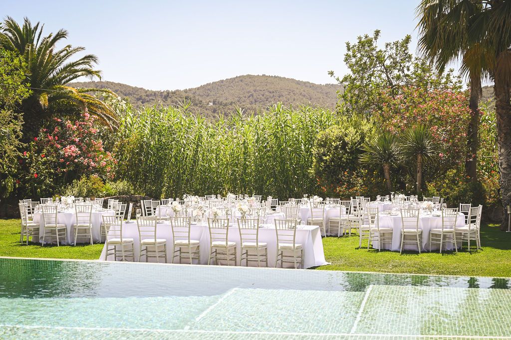 Can Gall Ibiza wedding venue setting during a destination wedding