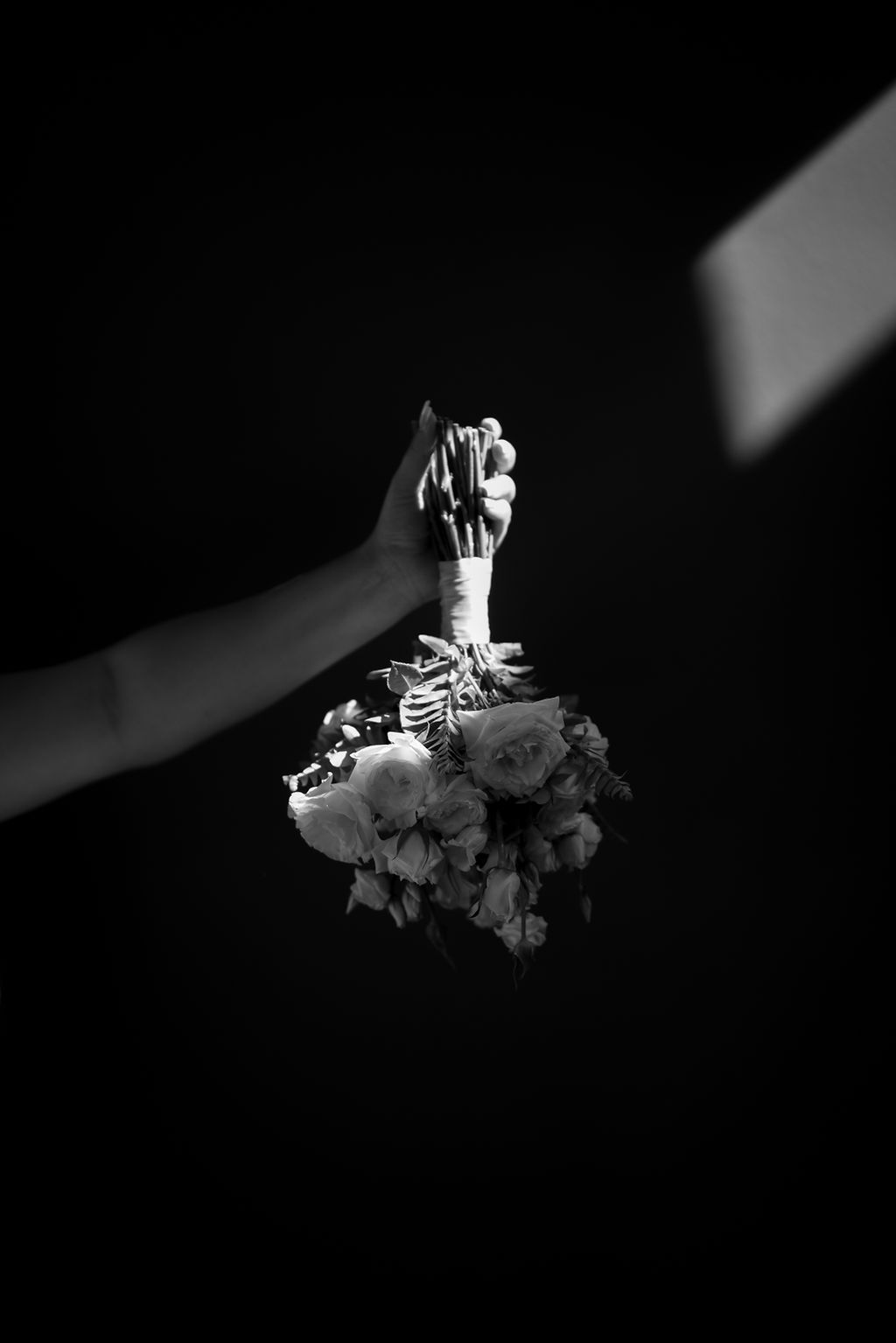Bridal flower bouquet at a wedding at Palais Namaskar in Marrakesh.
