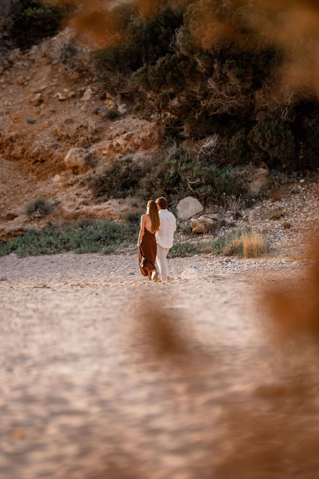 intimate seaside surprise proposal in Ibiza