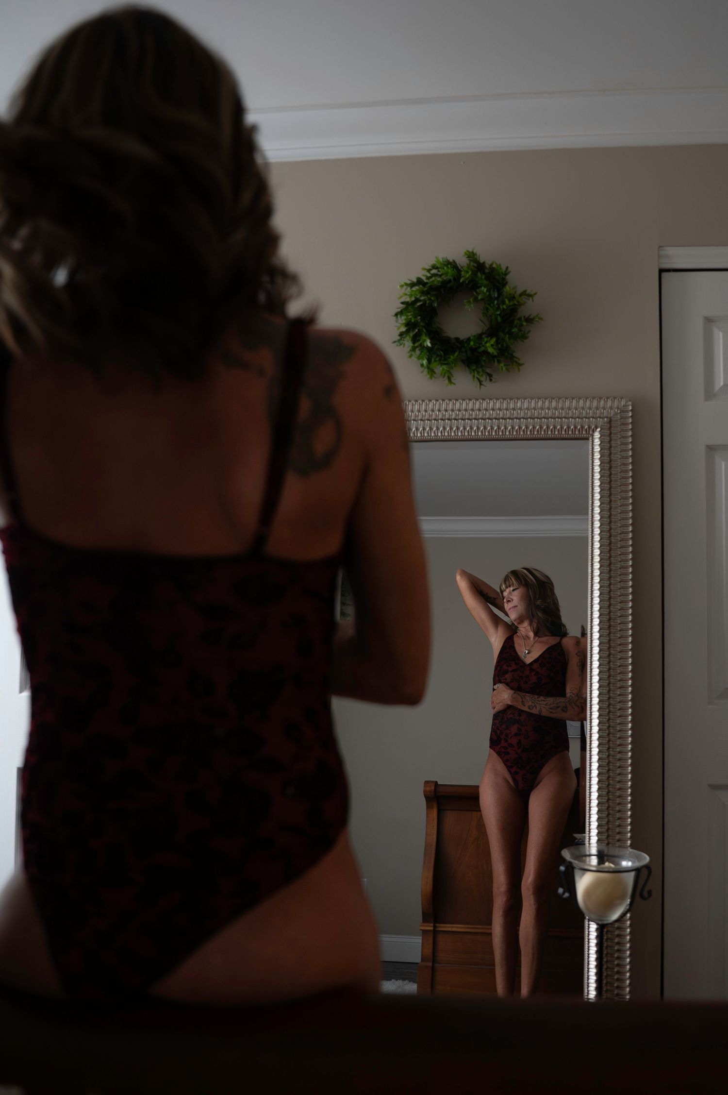 Boudoir photography mirror
