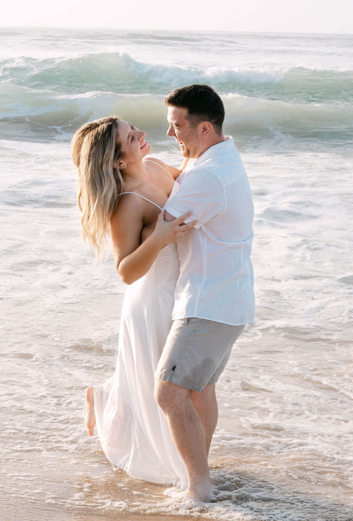 Pre-wedding photos at Cronulla, Sydney