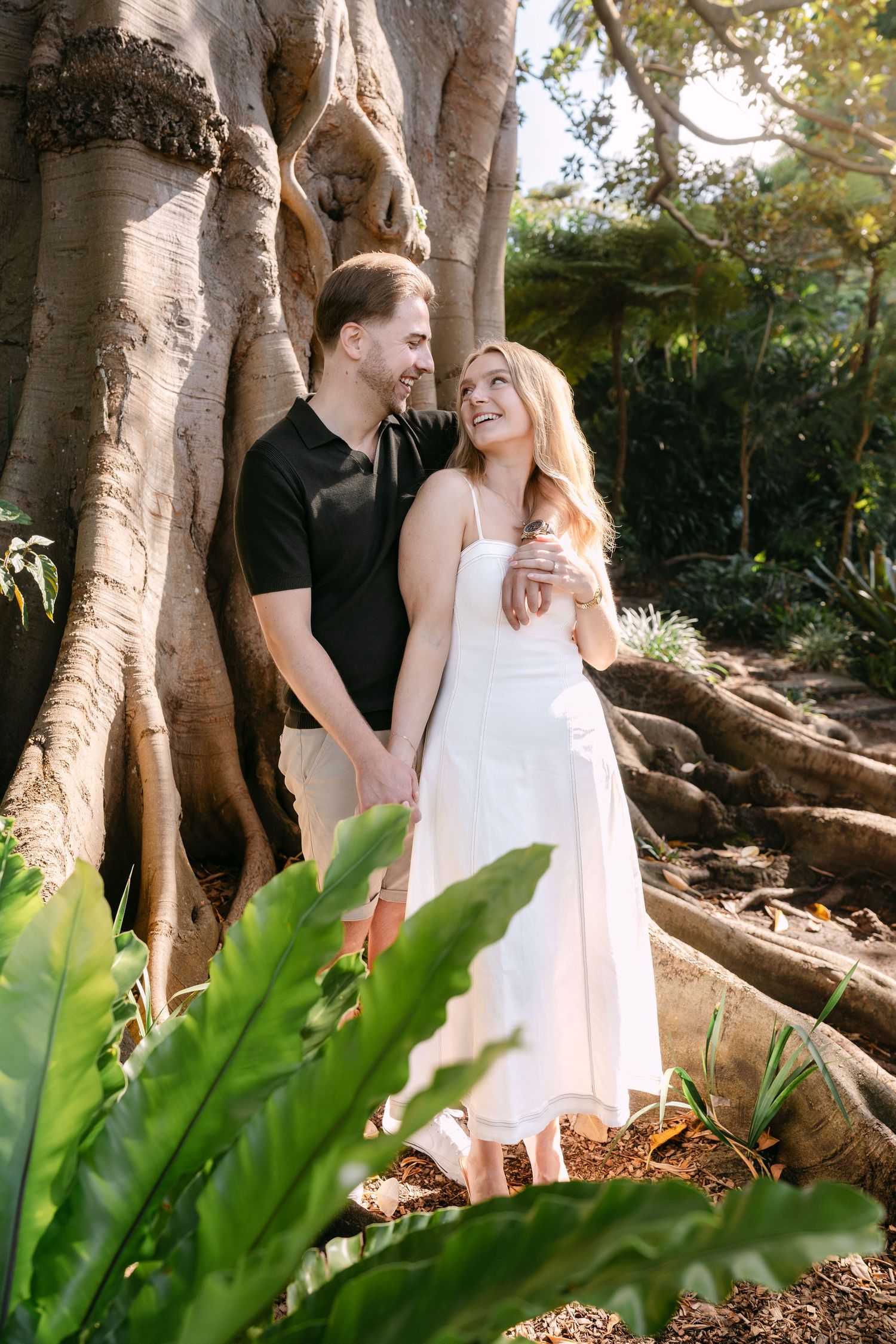 Engagement session in Wendy Whiteley's Secret Garden in Sydney.