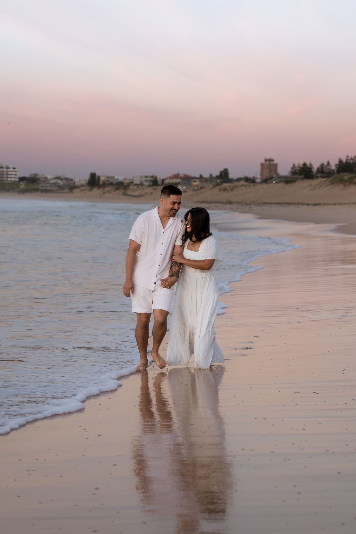 Pre-wedding photos at Cronulla Beach, Sydney